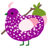 (unnamed), a plum and rose chicken with a speckle pattern
