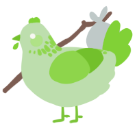 Snot Jr, a gluppy and grass chicken with a neck-speckle pattern