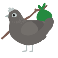 (unnamed), a grey chicken with a neck-speckle pattern