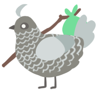 Ash, a ash and silver chicken with a lace pattern