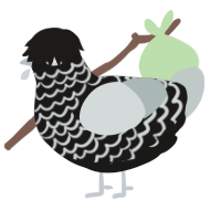 (unnamed), a sable and silver chicken with a lace pattern