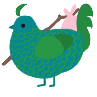(unnamed), a teal and viridian chicken with a lace pattern