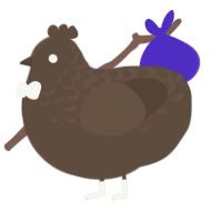 turdcarius, a bark chicken with a half-lace pattern