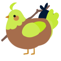 (unnamed), a brown and lime chicken with a head pattern