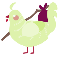(unnamed), a apple chicken with a half-bar pattern