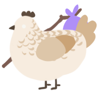 Crèmerie, a cream and beige chicken with a half-lace pattern