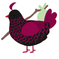 (unnamed), a sable and maroon chicken with a lace pattern