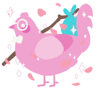 buddys heart, a pink chicken
