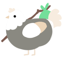A ash and cream chicken with a head pattern