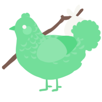 Slinky, a spring chicken with a half-lace pattern