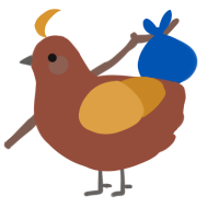 (unnamed), a russet and orange chicken