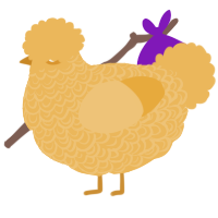Cheese, a honey chicken with a double-lace pattern