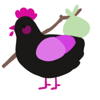(unnamed), a sable and orchid chicken