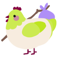 (unnamed), a cream and lime chicken with a head pattern