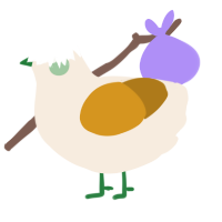 (unnamed), a cream and ochre chicken