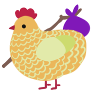 (unnamed), a honey and lemon chicken with a lace pattern