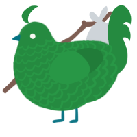 (unnamed), a viridian chicken with a lace pattern