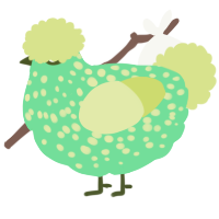 Zombie, a spring and lemon chicken with a speckle pattern