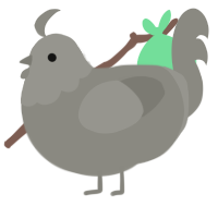 Ash I, a ash chicken with a head pattern