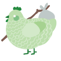 (unnamed), a gluppy chicken with a lace pattern