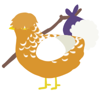 (unnamed), a orange and white chicken with a half-lace pattern
