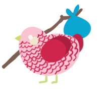 strawbaby, a rose and crimson chicken with a lace pattern