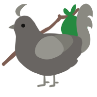 Raine, a grey and ash chicken