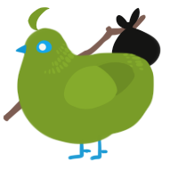 (unnamed), a chartreuse chicken with a neck-band pattern