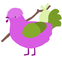 (unnamed), a orchid and chartreuse chicken
