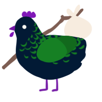 naptime, a tumblr and leaf chicken with a half-lace pattern