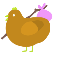 Ochre xxy 3, a ochre chicken