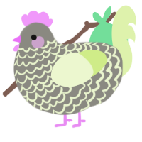 (unnamed), a ash and apple chicken with a lace pattern