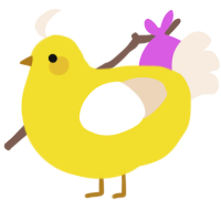 A yellow and cream chicken