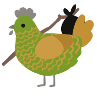 (unnamed), a chartreuse and gold chicken with a lace pattern