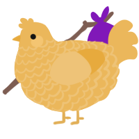 (unnamed), a honey chicken with a lace pattern