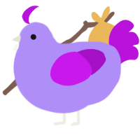 (unnamed), a lilac and amethyst chicken