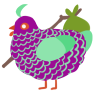 (unnamed), a plum and spring chicken with a lace pattern