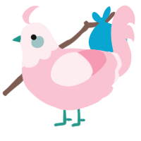 rosiepoo, a rose chicken with a head pattern