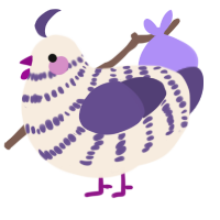Seraphim, a cream and overcast chicken with a bar pattern