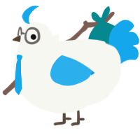 BLU Medic, a white and sky chicken