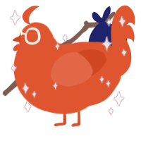 (unnamed), a vermilion chicken