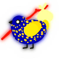Starry Night, a tumblr and beige chicken with a speckle pattern