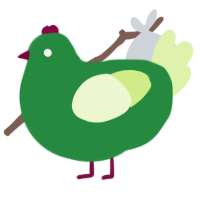 green goblin, a viridian and apple chicken