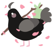 Fairly, a sable and grey chicken