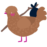 (unnamed), a brown chicken with a speckle pattern