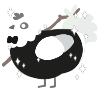 Panda, a sable and silver chicken with a head pattern