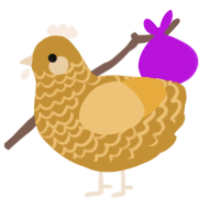 (unnamed), a gold and honey chicken with a lace pattern