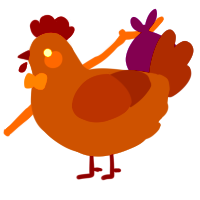 (unnamed), a bark and overcast chicken
