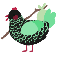 (unnamed), a sable and spring chicken with a lace pattern