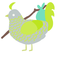 (unnamed), a silver and lime chicken with a lace pattern